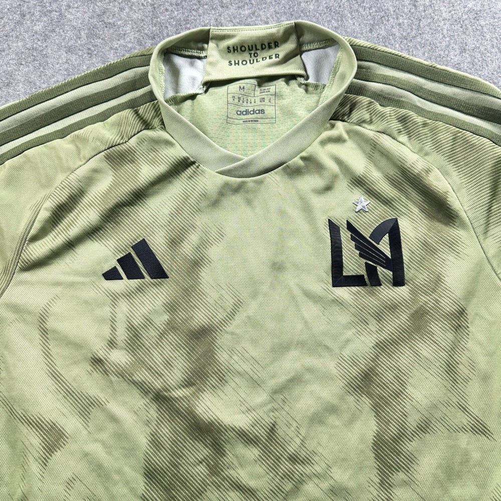 Adidas LAFC Soccer Jersey Mens Medium Green Authentic 23/24 Slim Fit AEROREADY